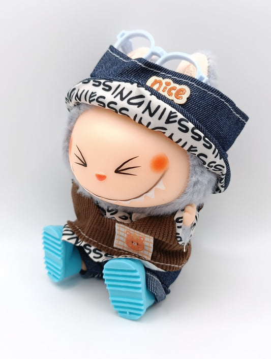 Vestito Labubu Outfit - Salopette alla Moda con Gilet NEW