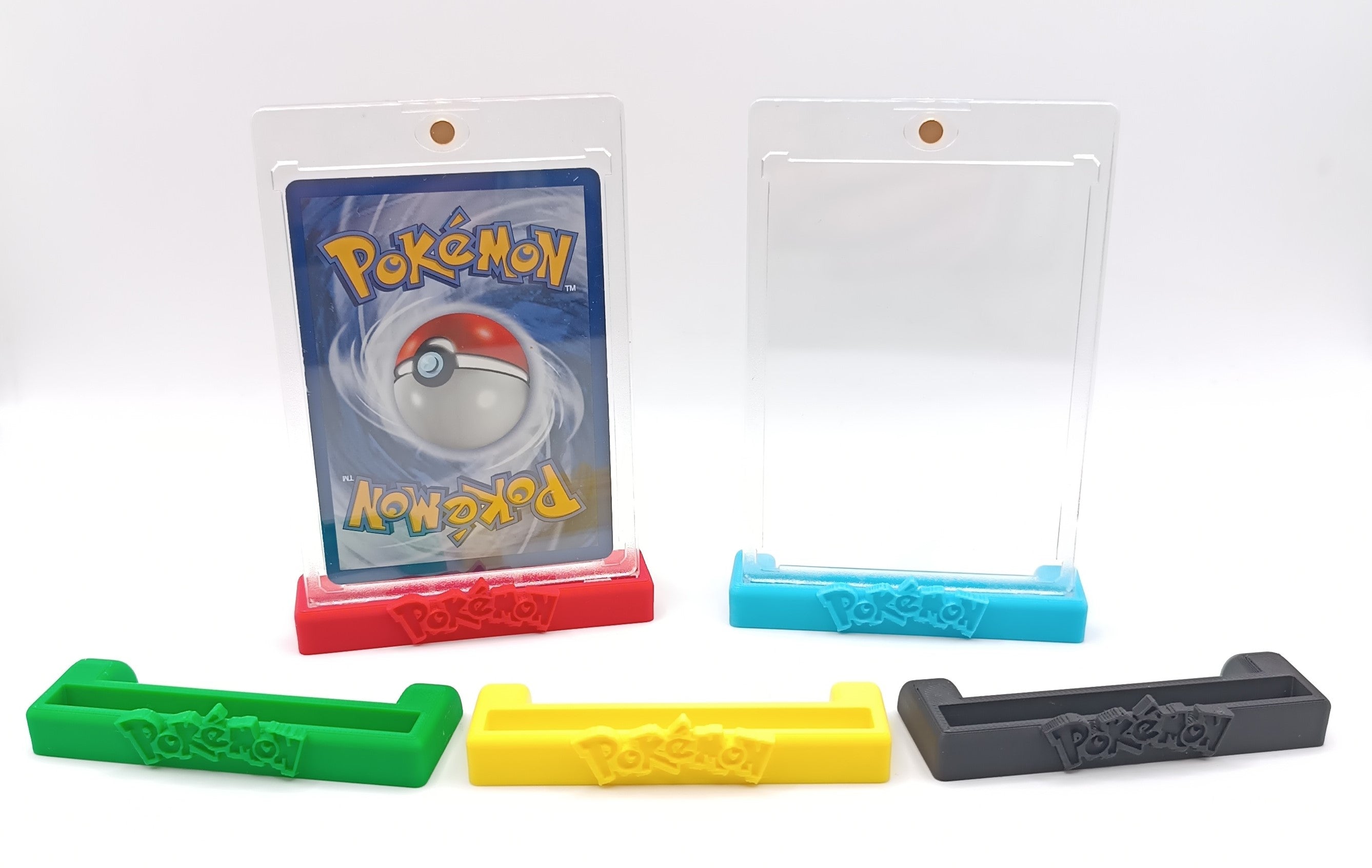 Lotto 10 Piedistalli Carte Pokemon TopLoader Magnetiche