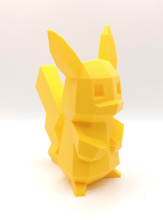 Pikachu - Low Poly - 3D Print-Made