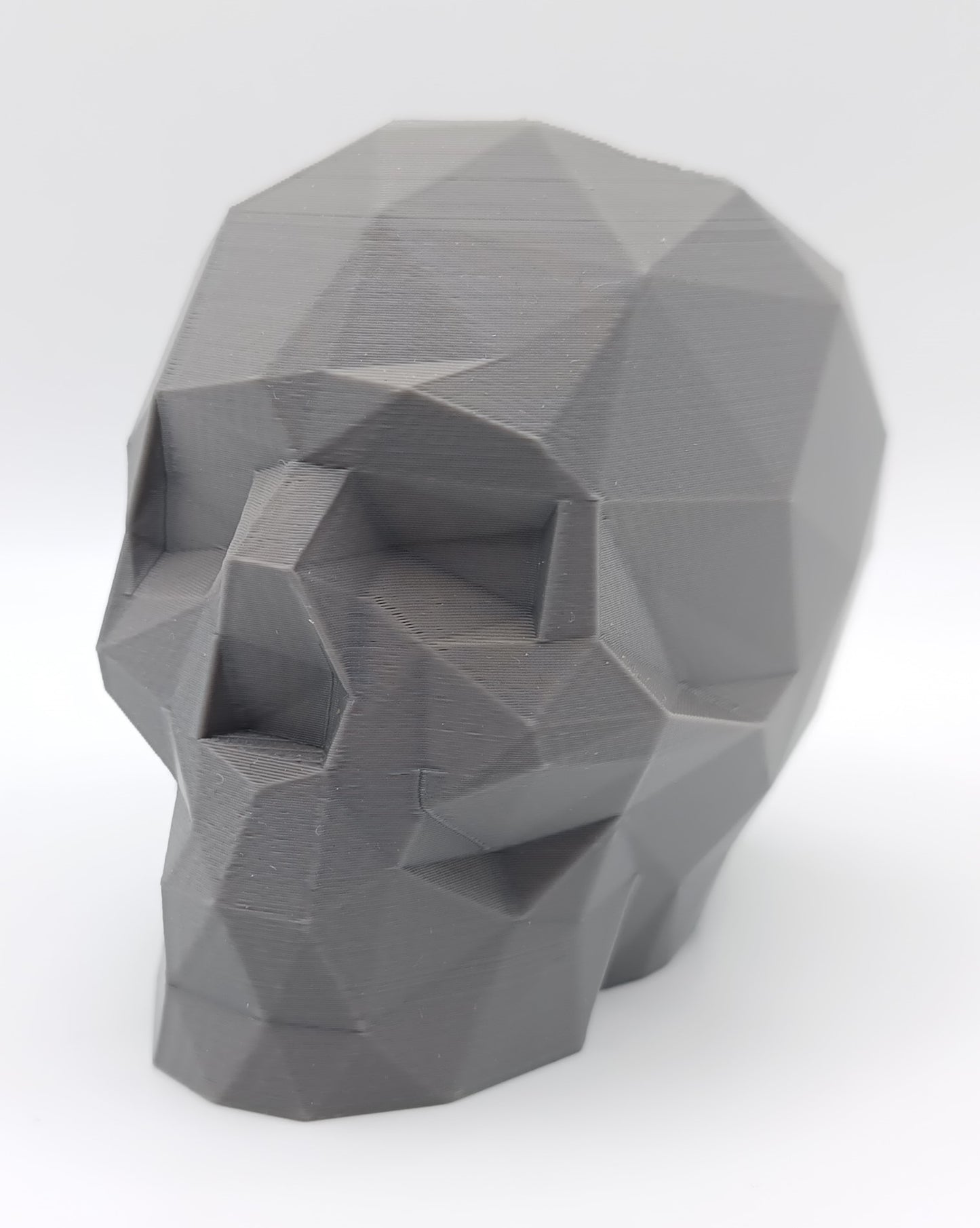 Teschio Low Poly Portapenne/Portaoggetti - 3D Print-Made
