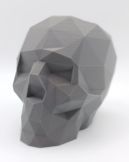 Teschio Low Poly Portapenne/Portaoggetti - 3D Print-Made