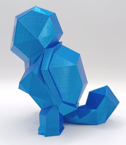Squirtle - Low Poly - 3D Print-Made