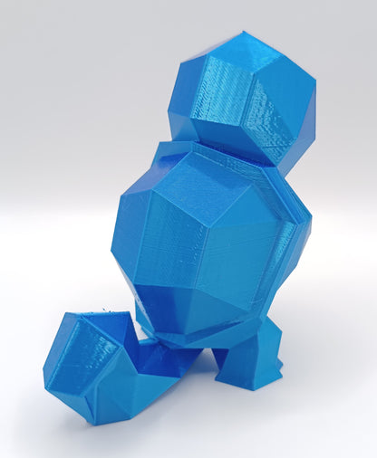Squirtle - Low Poly - 3D Print-Made