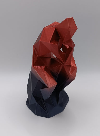 Statua Il Pensatore - Low Poly - 3D Print-Made