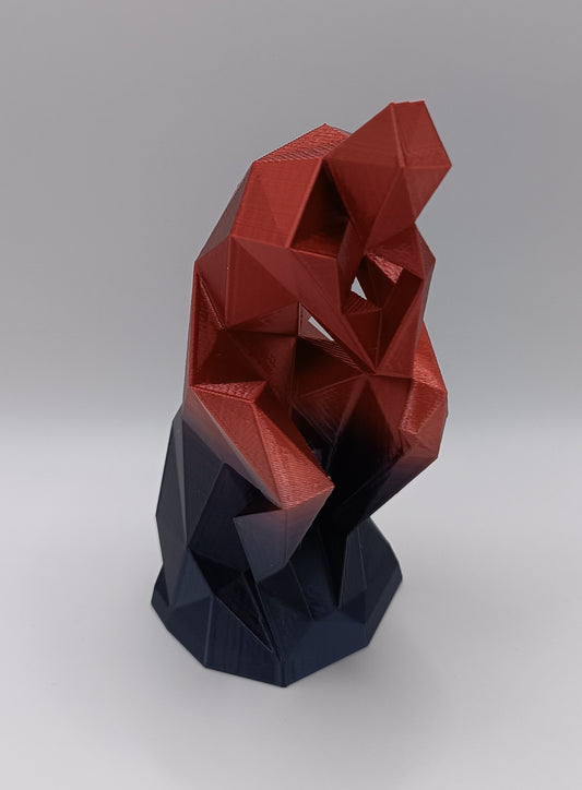 Statua Il Pensatore - Low Poly - 3D Print-Made