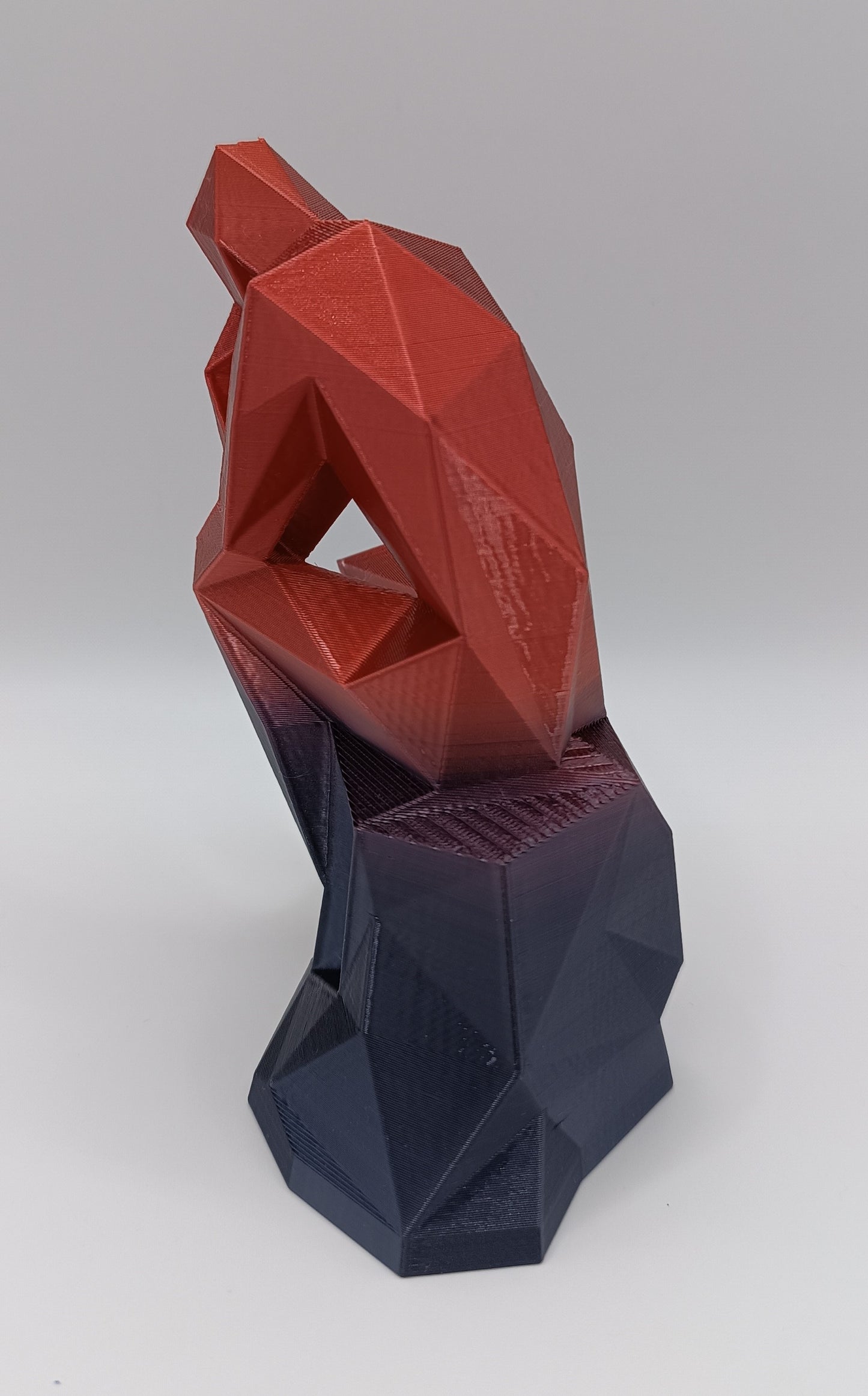 Statua Il Pensatore - Low Poly - 3D Print-Made