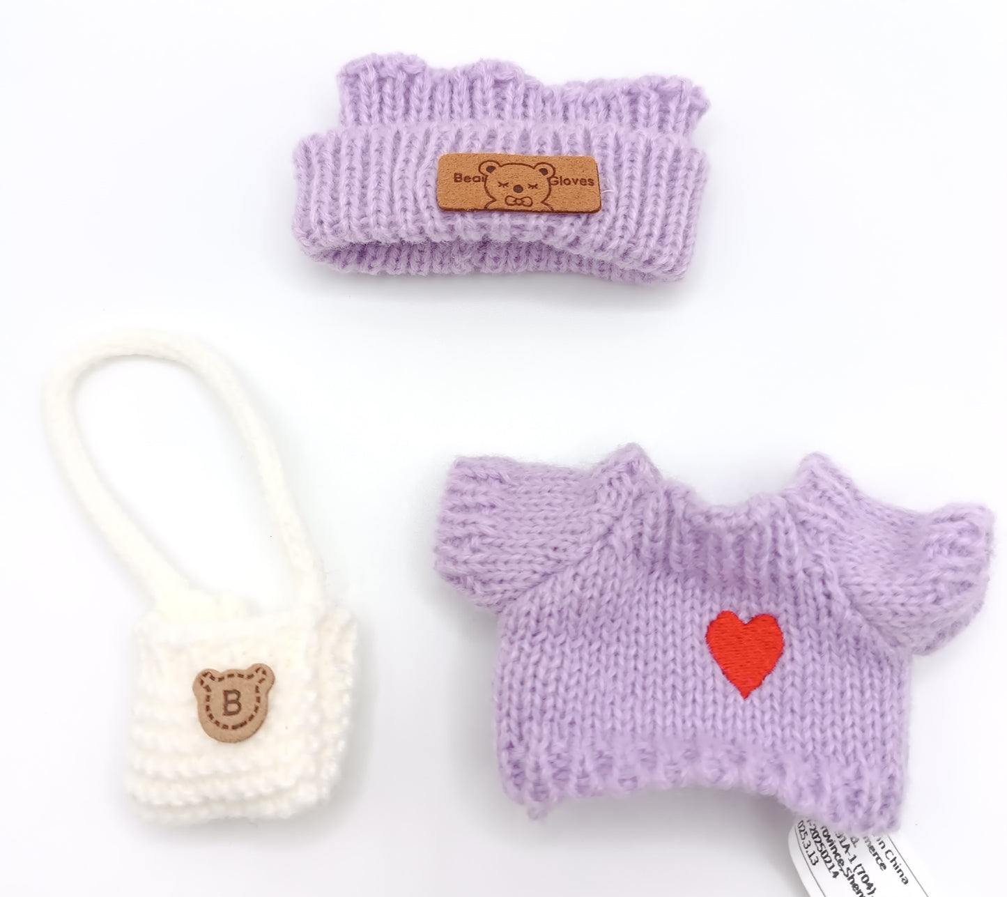 Vestito Labubu Outfit - Tris Violetto Casual con Cuore NEW