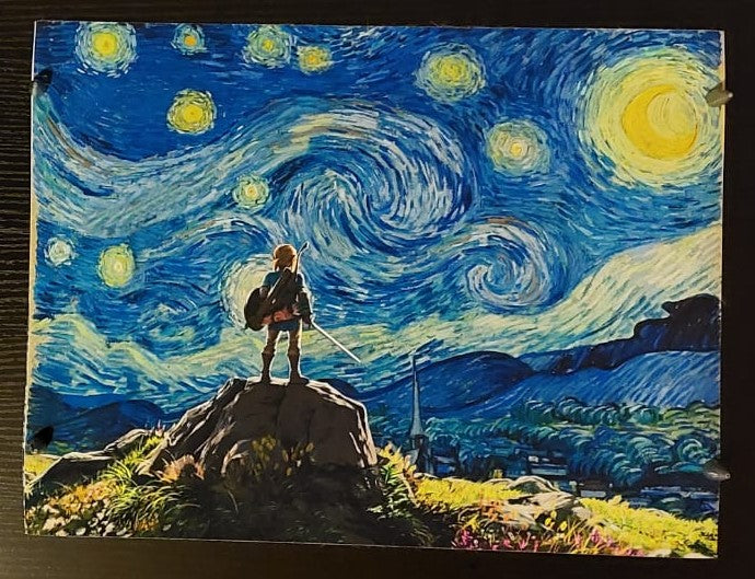 Nintendo Link Zelda - Starry Night di Van Gogh